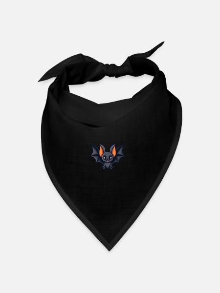 Fledermaus Comic - Bandana Dreieckstuch - Schwarz
