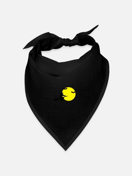 hexe fledermäuse - Bandana Dreieckstuch - Schwarz