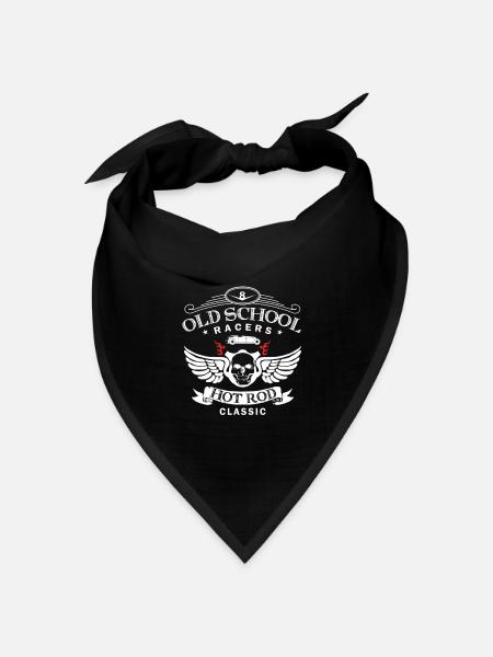 Oldschool Hot Rod Racing - Bandana Dreieckstuch - Schwarz