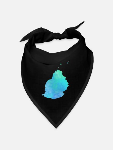 Mauritius - Bandana Dreieckstuch - Schwarz