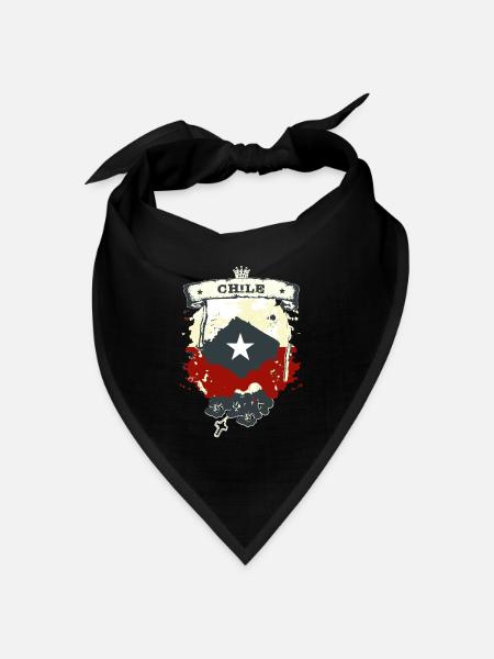 Chile - Bandana Dreieckstuch - Schwarz