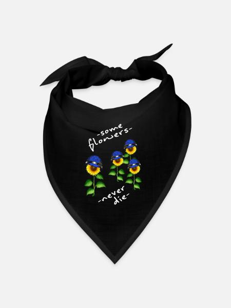 ukraine solidarität free kiew stand with mariupol - Bandana Dreieckstuch - Schwarz