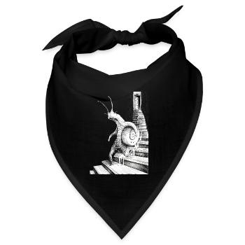 DIE WENDELTREPPEN - Bandana Dreieckstuch - Schwarz - Vorne