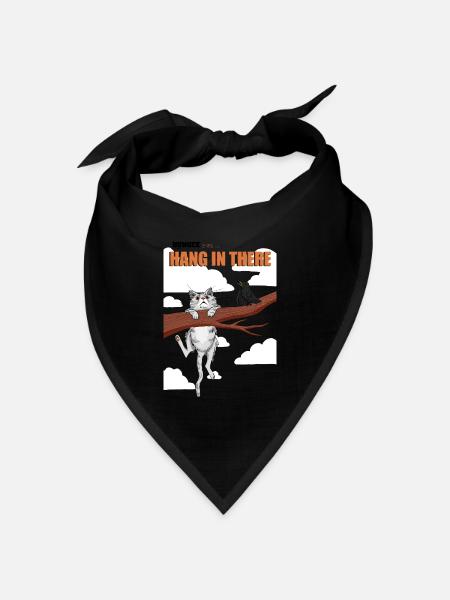 Hang in there 04 - Bandana Dreieckstuch - Schwarz