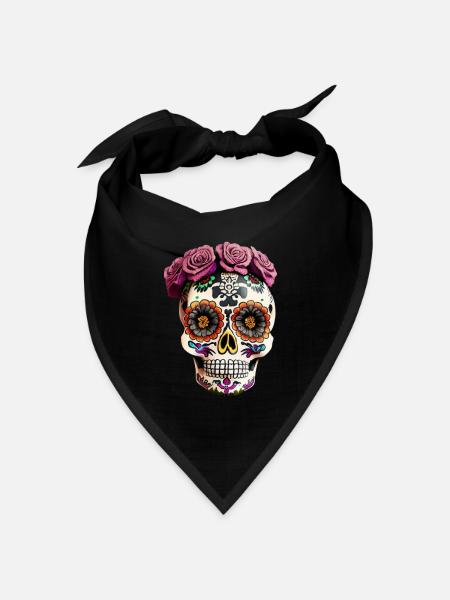 Dia de los Muertos - Bandana Dreieckstuch - Schwarz