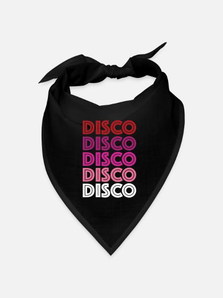 Disco Disco Disco - Bandana Dreieckstuch - Schwarz