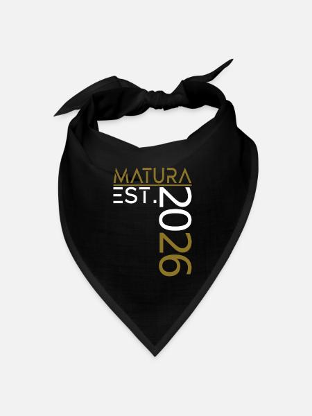 Matura 2026 - Bandana Dreieckstuch - Schwarz