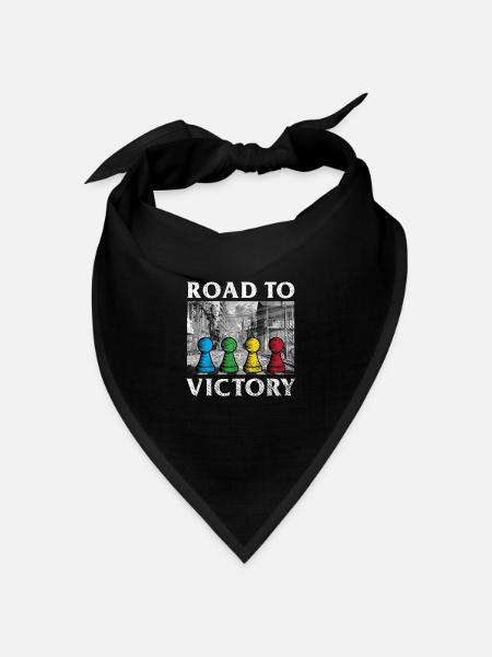 Brettspiele Road to Victory - Bandana Dreieckstuch - Schwarz