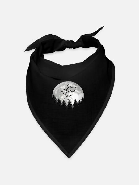 Fledermäuse Halloween - Bandana Dreieckstuch - Schwarz