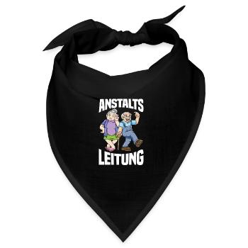 PDL Pflegefachkraft Altenpflege Demenz - Bandana Dreieckstuch - Schwarz - Vorne