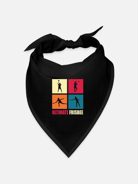 Ultimate Frisbee - Bandana Dreieckstuch - Schwarz