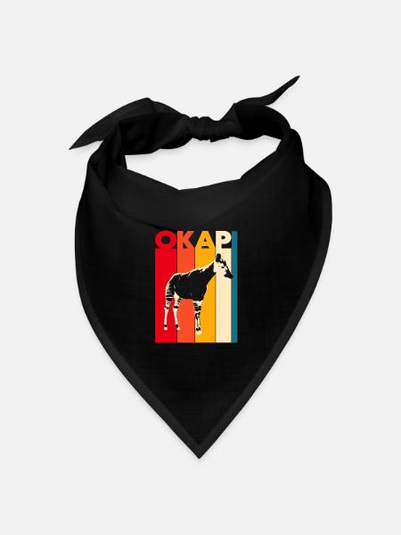 Okapi - Bandana Dreieckstuch - Schwarz