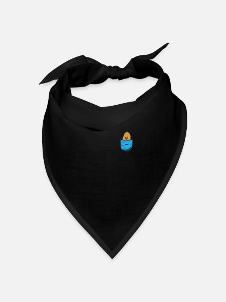 Kartoffel - Bandana Dreieckstuch - Schwarz