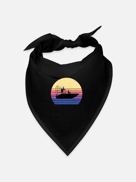 Sumpfboot - Bandana Dreieckstuch - Schwarz