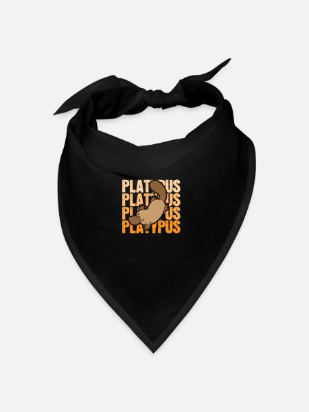 Platypus Outback Schnabeltier Australien - Bandana Dreieckstuch - Schwarz