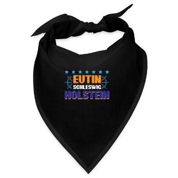 Eutin Schleswig-holstein - Bandana Dreieckstuch - Schwarz - Vorne
