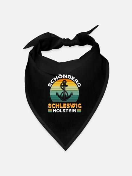 Schönberg Schleswig-holstein - Bandana Dreieckstuch - Schwarz