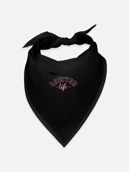 Lawyer Life Beruf Jurist - Bandana Dreieckstuch - Schwarz