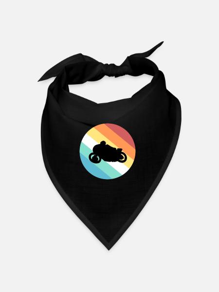 Motorrad - Bandana Dreieckstuch - Schwarz