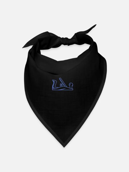 Hobel Design Schreiner Tischler - Bandana Dreieckstuch - Schwarz