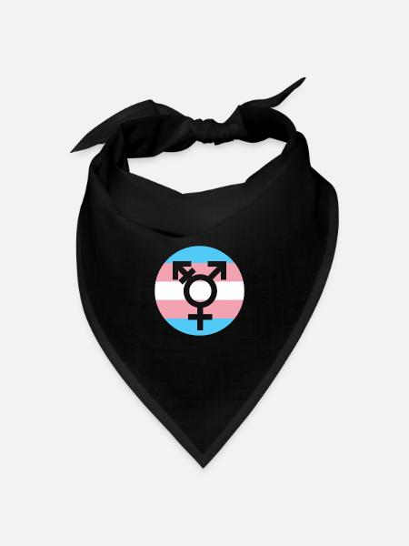 Transgender LGBTQ Pride Month Gay Lesbian - Bandana Dreieckstuch - Schwarz
