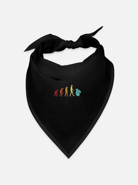 Squirrel Evolution Grauhörnchen Squirrel - Bandana Dreieckstuch - Schwarz