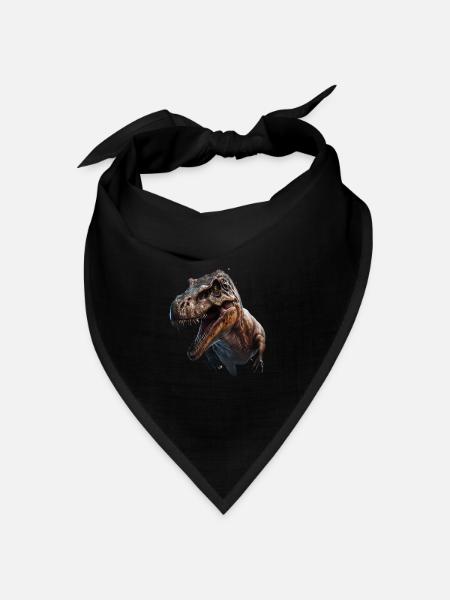 Dino-Träume wahr werden: Der T-Rex - Bandana Dreieckstuch - Schwarz