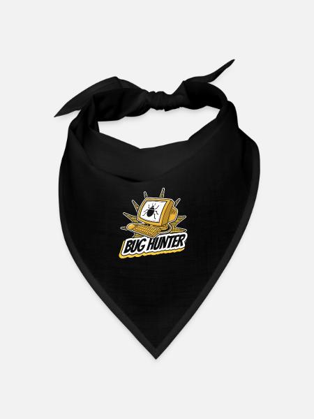 Bug Hunter Softwareingenieur Developer Coder - Bandana Dreieckstuch - Schwarz