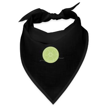 Uran-Kernkraftwerk Lineart Energy - Bandana Dreieckstuch - Schwarz - Vorne