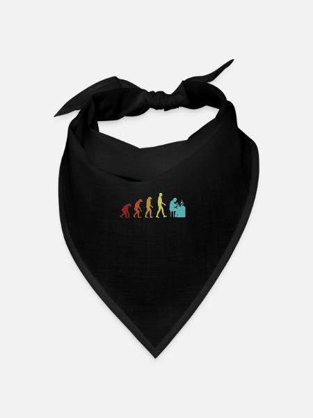 Forensik Evolution Psychologie Wissenschaft Forensik - Bandana Dreieckstuch - Schwarz