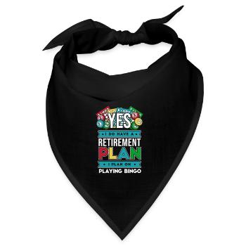 Ich habe einen professionellen Anrufer für den Pensionsplan - Bandana Dreieckstuch - Schwarz - Vorne
