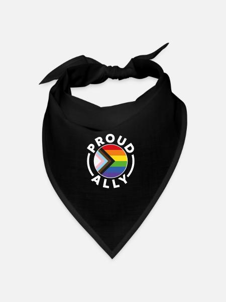 Stolzer Verbündeter - Bandana Dreieckstuch - Schwarz