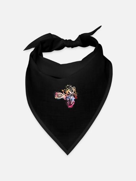 Motorsport - Bandana Dreieckstuch - Schwarz