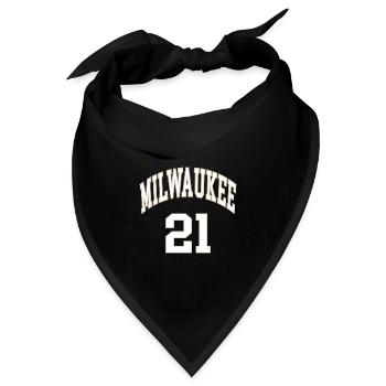 Milwaukee 21 - Bandana Dreieckstuch - Schwarz - Vorne