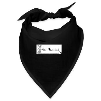 Logo SW - Bandana Dreieckstuch - Schwarz - Vorne