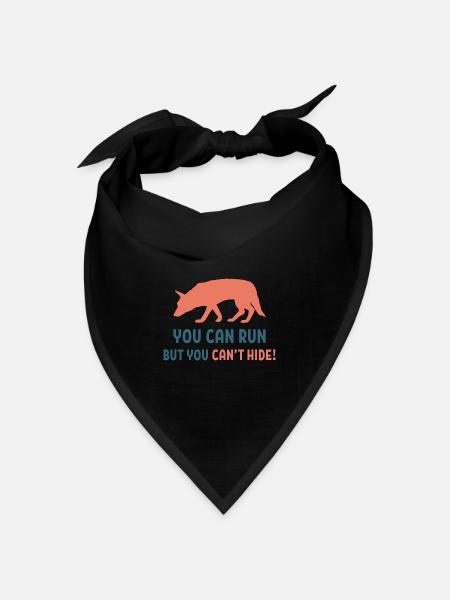 You can run Mantrailing Suchhund Hundeliebhaber - Bandana Dreieckstuch - Schwarz