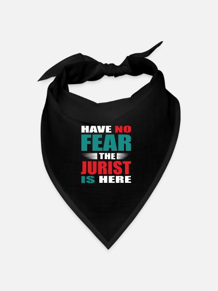 Have no Fear the Jurist is here Outfit - Bandana Dreieckstuch - Schwarz