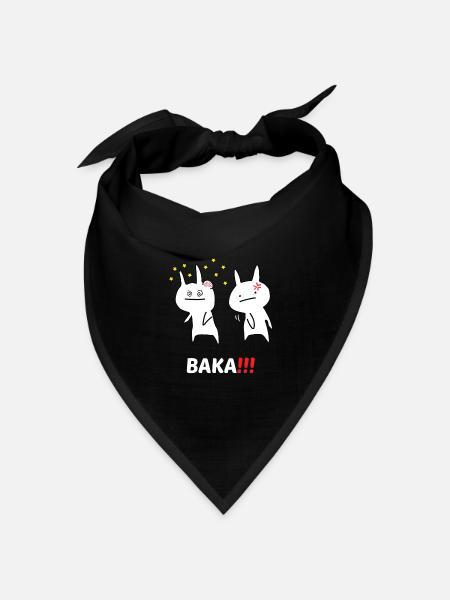 BAKA! - Bandana Dreieckstuch - Schwarz