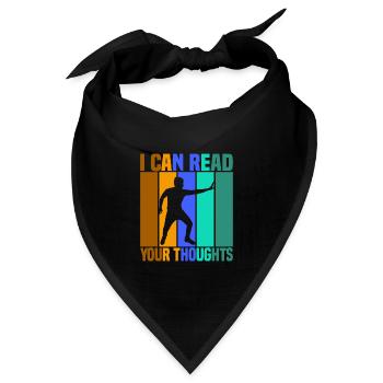I Can Read Your Thoughts - Bandana Dreieckstuch - Schwarz - Vorne