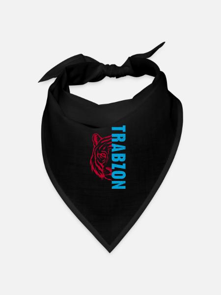 Trabzonlu Göktürkish Trabzon Türkei Urlaub - Bandana Dreieckstuch - Schwarz