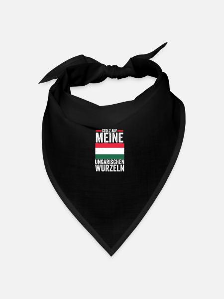 Ungar Ungarisch Ungarn - Bandana Dreieckstuch - Schwarz
