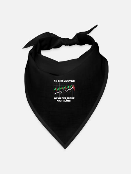 Wenn der Trade nicht läuft Aktien Börse Trader - Bandana Dreieckstuch - Schwarz