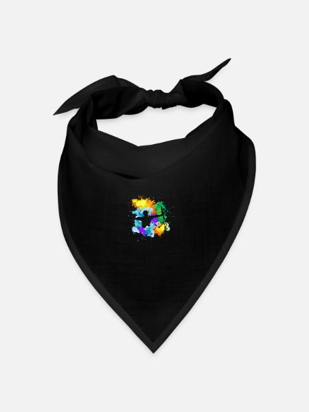 Pfeil und Bogen Bogenschießen Bogenschütze - Bandana Dreieckstuch - Schwarz
