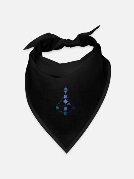 Human Design Chart Universe 1 - Bandana Dreieckstuch - Schwarz