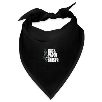 Rock Paper Crispr - Ingenieur - Bandana Dreieckstuch - Schwarz - Vorne