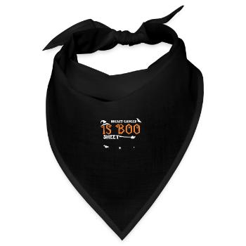 Breast Cancer Is Boo Sheet - Bandana Dreieckstuch - Schwarz - Vorne