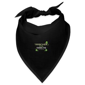 Irischer Pub, irische Ausgelasse... - Bandana Dreieckstuch - Schwarz - Vorne