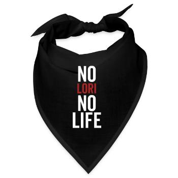 Nein Lori Kein Leben - Bandana Dreieckstuch - Schwarz - Vorne