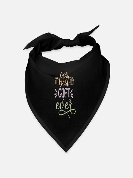 best Gift ever - Bandana Dreieckstuch - Schwarz