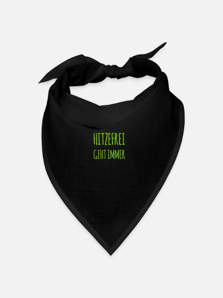 es ist Sommer - Bandana Dreieckstuch - Schwarz